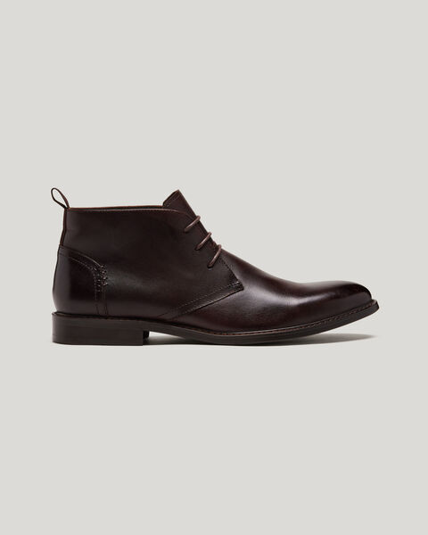 Lace Up Boots, Dark Brown, hi-res